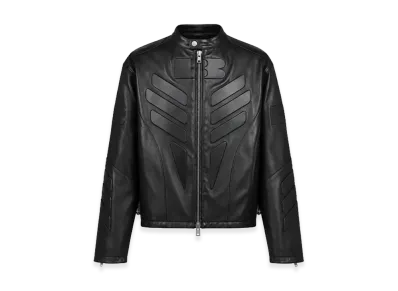 BREATH Faux Leather Racing Jacket "Black"