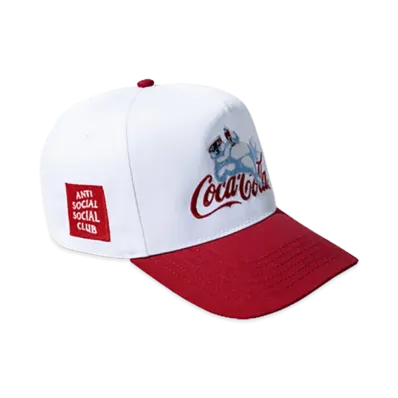 ANTI SOCIAL SOCIAL CLUB x Coca-Cola Polar Bear Chill Snapback Cap "White/Red"