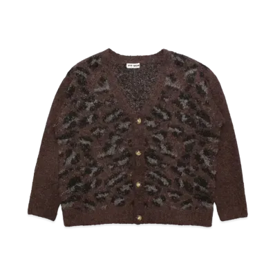 TTT MSW Leopard Knit Cardigan "Brown"