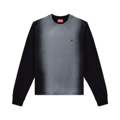 Diesel S-Ginn-K48 Cotton Sweatshirt "Black"