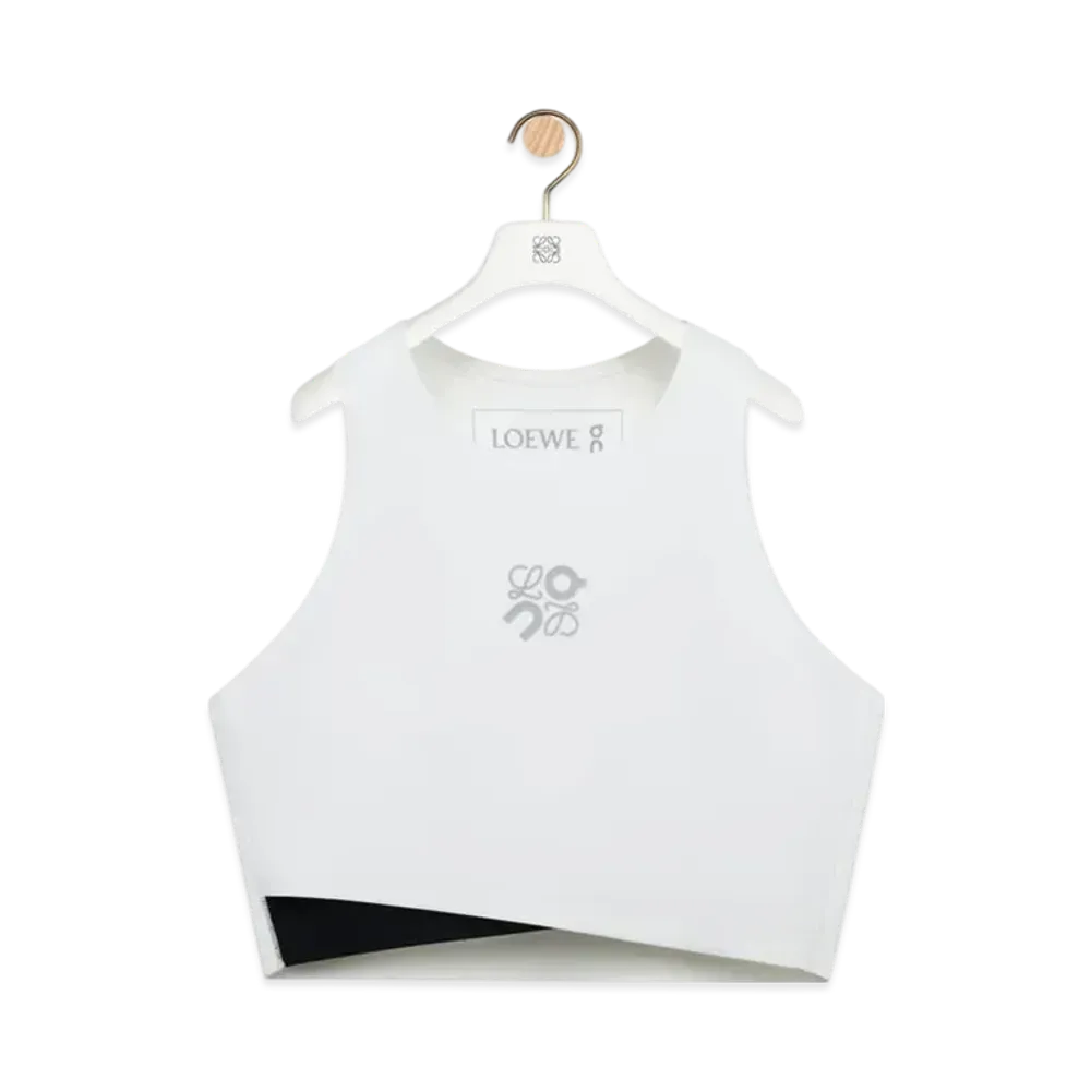 LOEWE x On Women's Performance Top in Technical Jersey "White"
