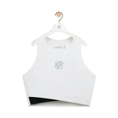 LOEWE x On Women's Performance Top in Technical Jersey "White"