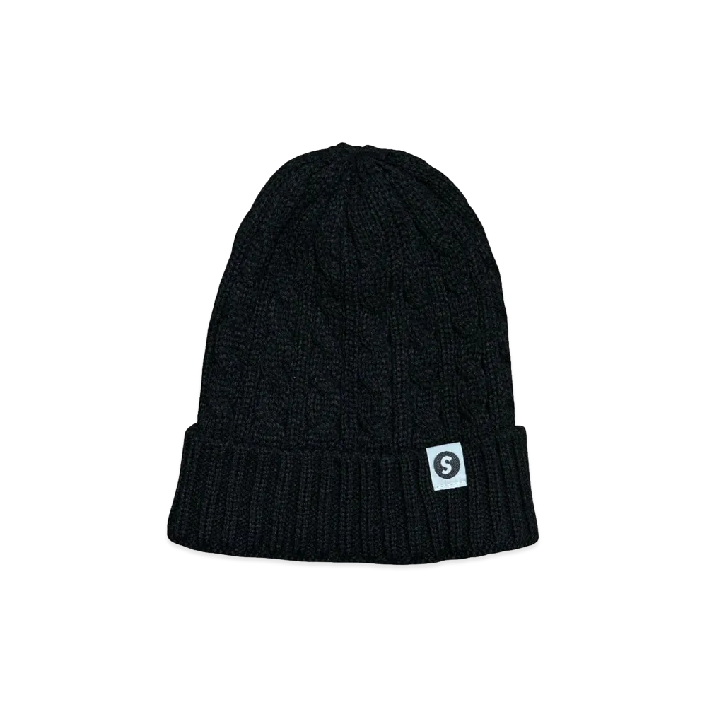 SAPEur Cable Knit Cap "Black"