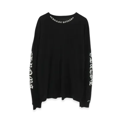 Chrome Hearts Neck Logo Pocket L/S Tee "Black"