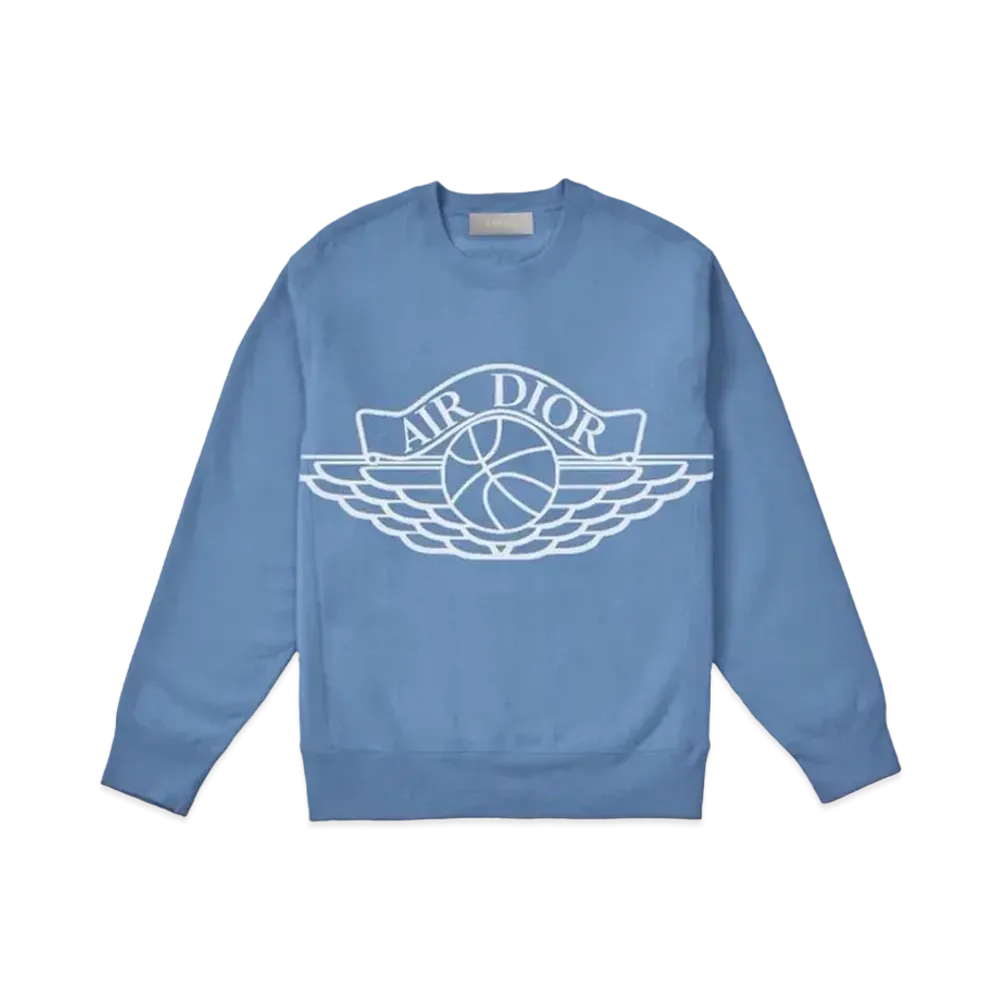 Dior x Air Jordan Wings Sweater "Blue"