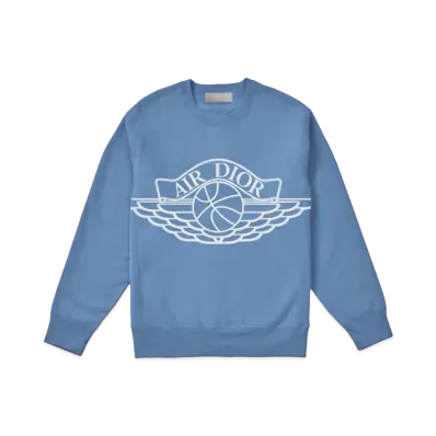 Dior x Air Jordan Wings Sweater "Blue"