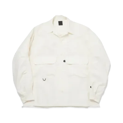 DAIWA PIER39 Tech Sports Open Collar Shirt L/S Plaid "Ivory"