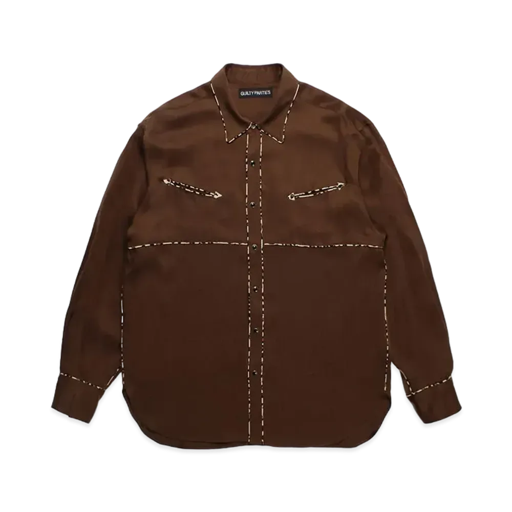 WACKO MARIA Western Shirt "Brown"