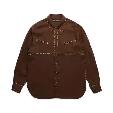 WACKO MARIA Western Shirt "Brown"