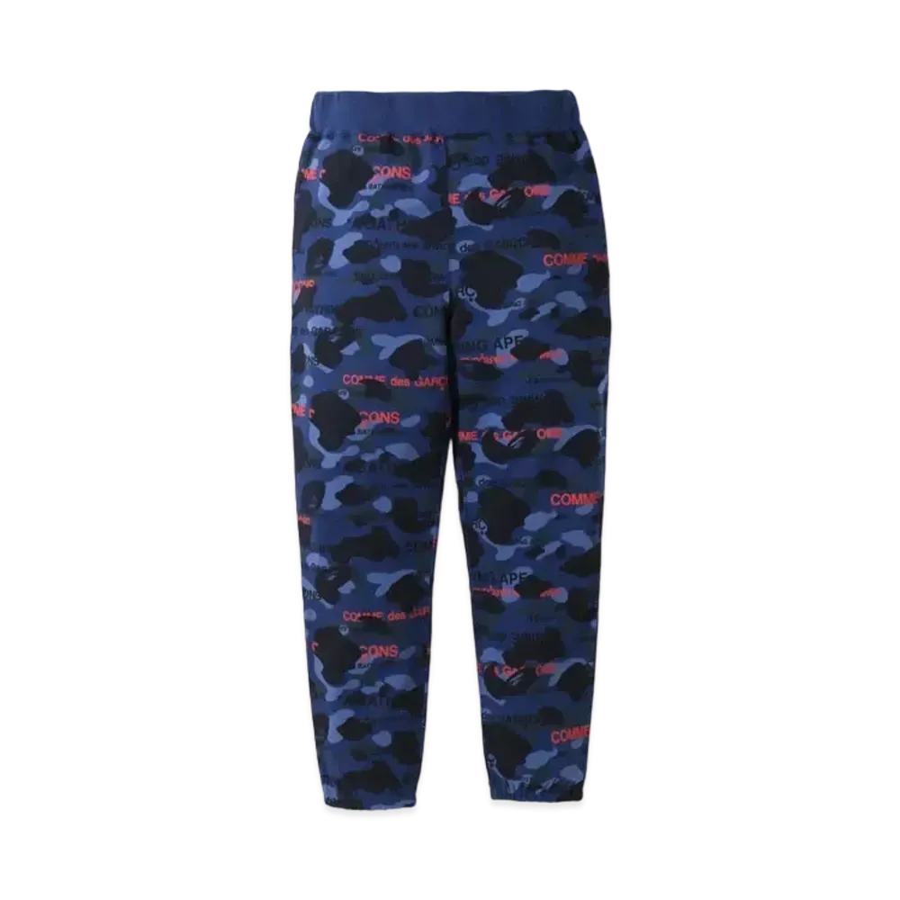 A BATHING APE x CDG OSAKA SWEAT PANTS "Navy"