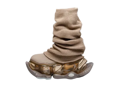 grounds Women's SKYSCRAPER FALCON LOOSE SOCKS "Sand"