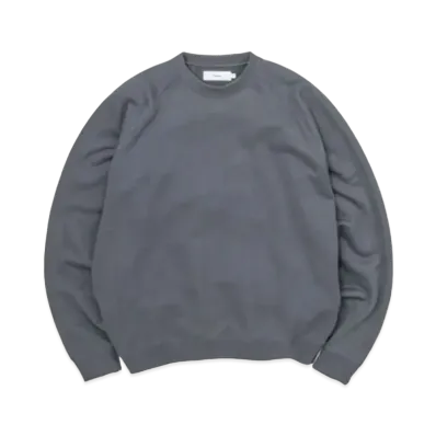 Graphpaper LOOPWHEELER Raglan Sweat "Grey"