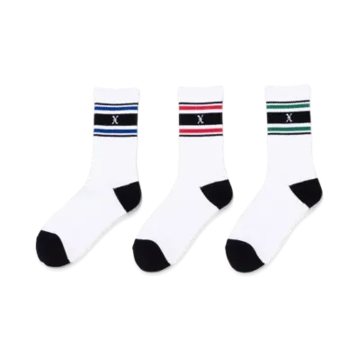 GOD SELECTION XXX Socks (3piece 1pack) "Blue/Red/Green"