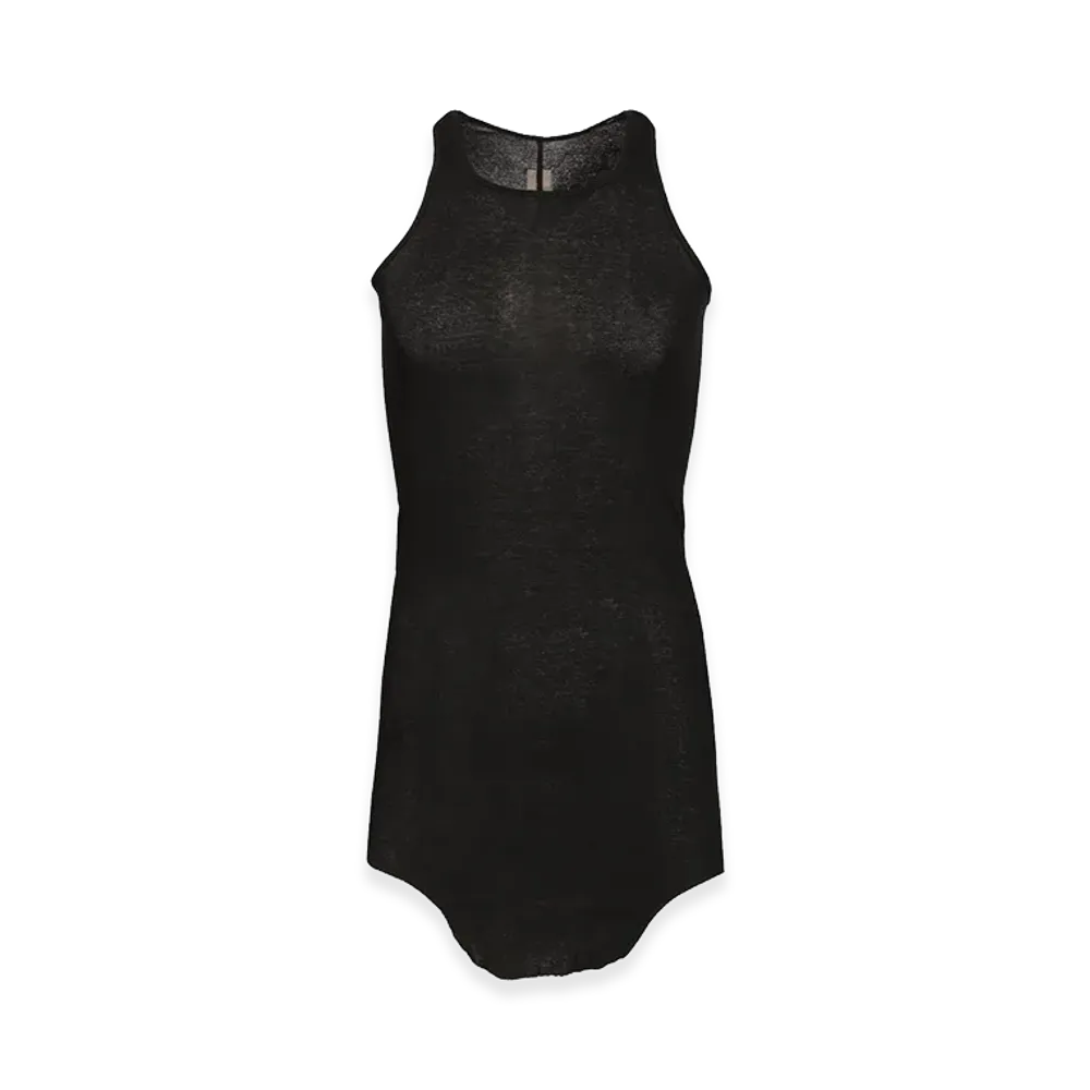 Rick Owens Ribbed Tank Top "Black"