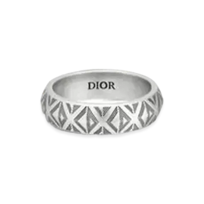 Dior CD Diamond Ring "Antique Silver"
