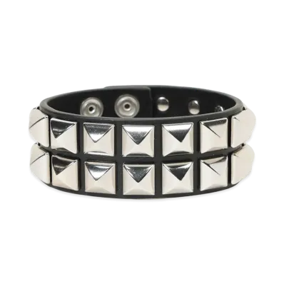 Supreme Studded Leather Bracelet "Black"