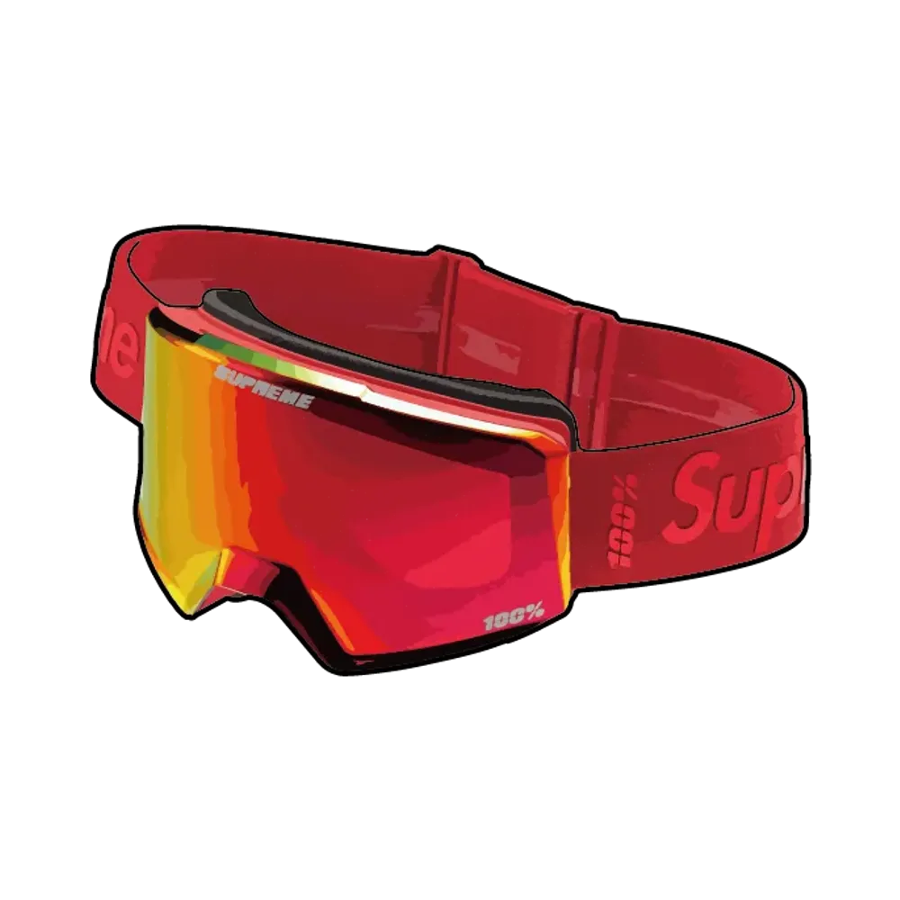 Supreme 100% NORG Goggles "Red"