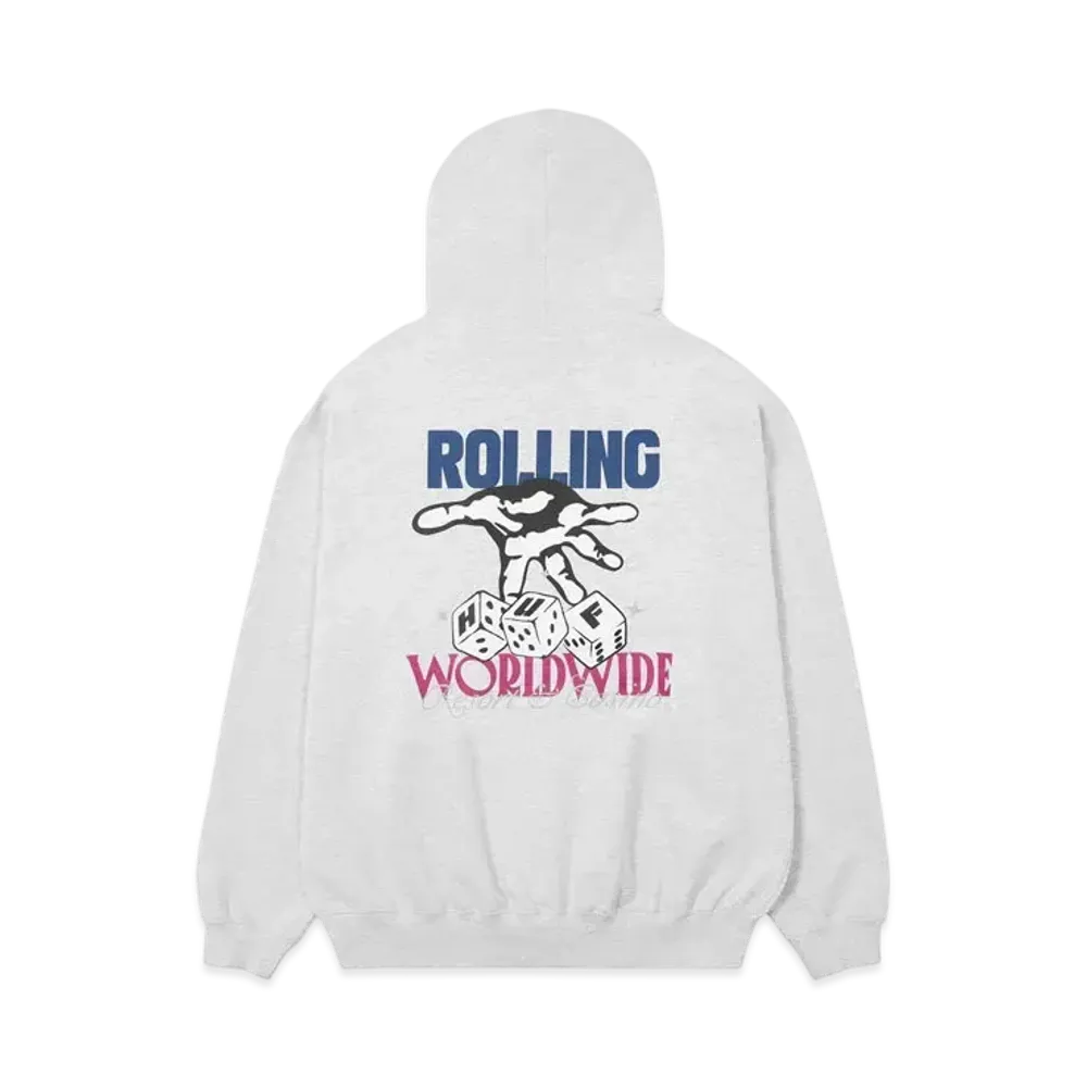 HUF Casino Collection High Rollers Fleece Hoodie "Ash Gray"
