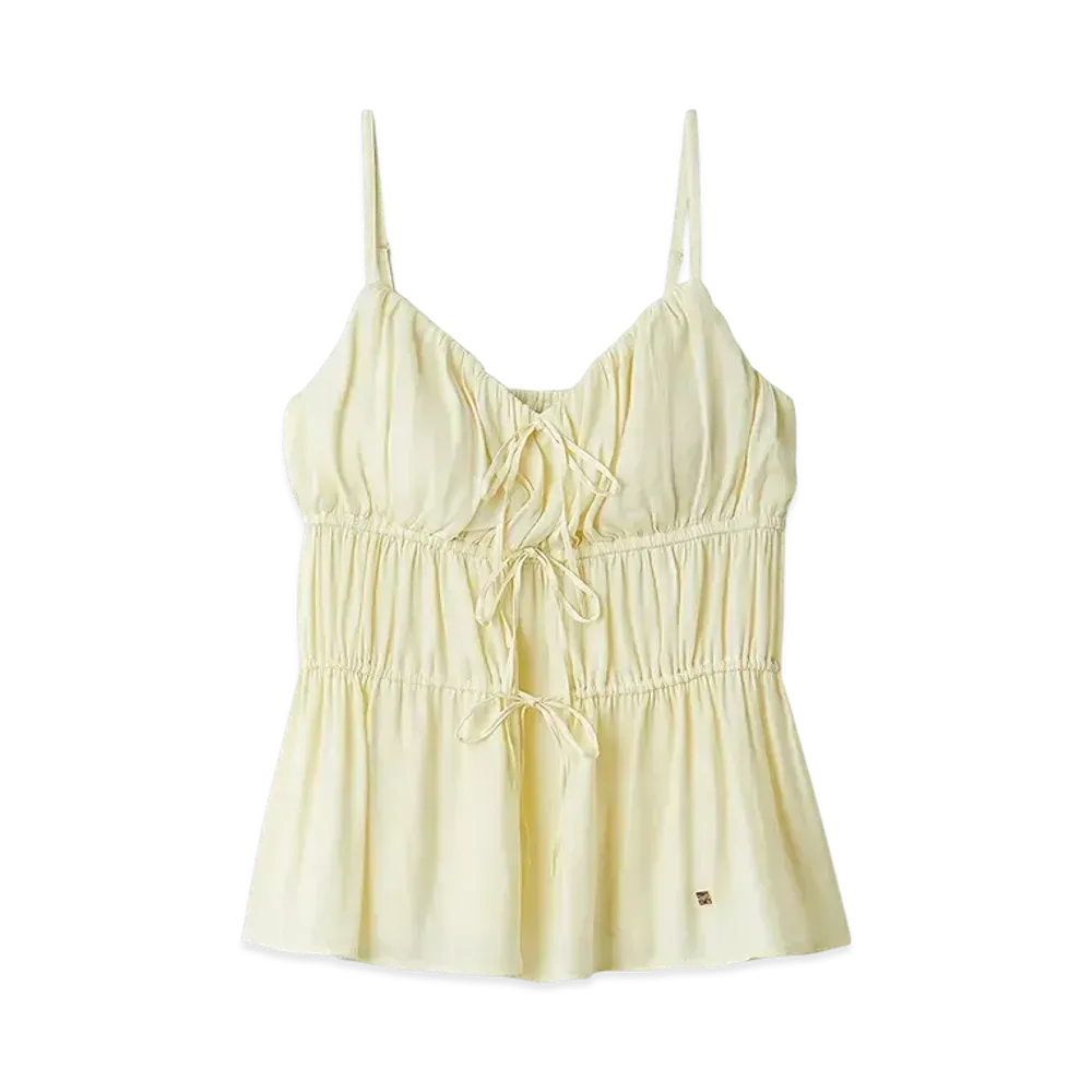 GELATO PIQUE Satin Cup-In Camisole "Yellow"