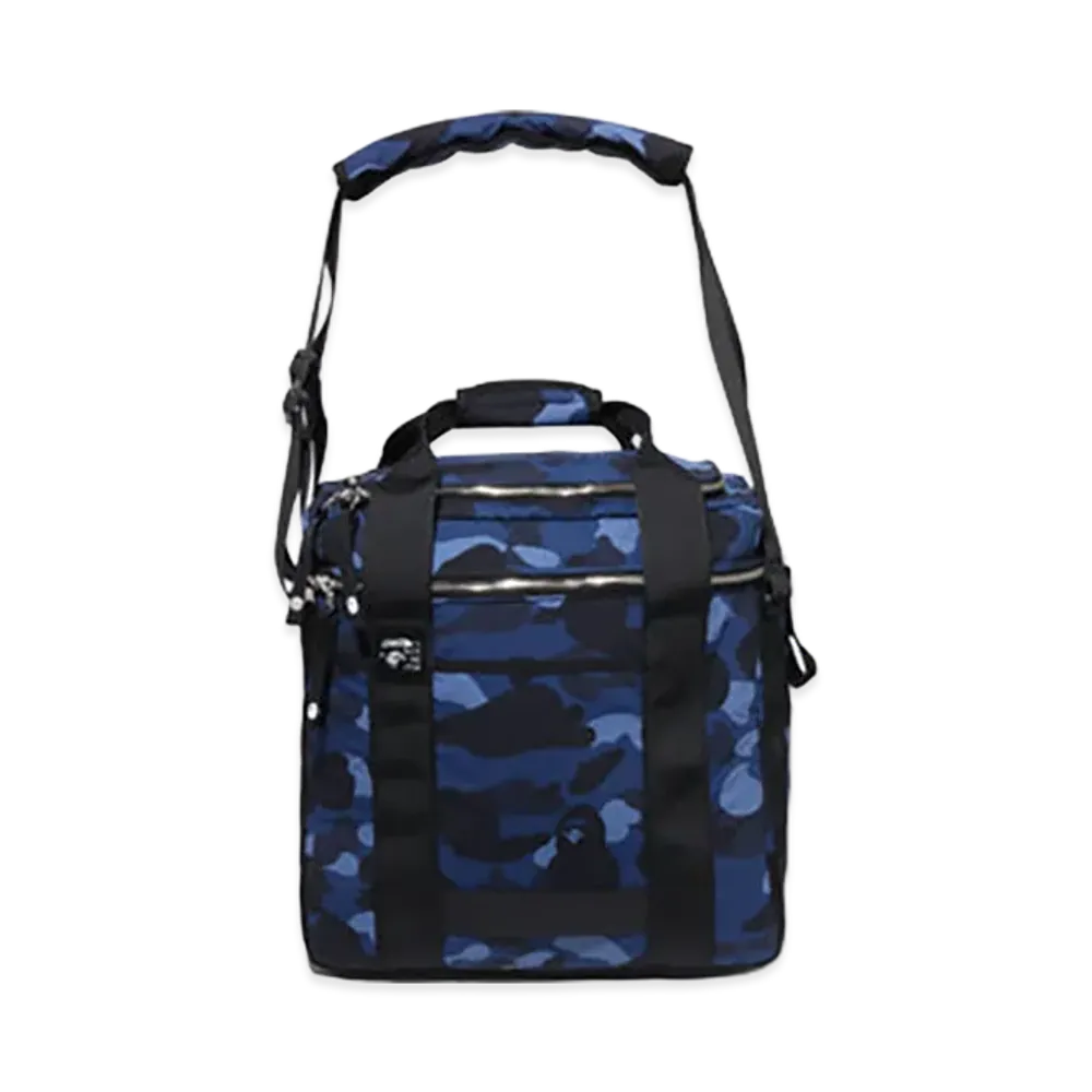 A BATHING APE Color Camo Records Bag "Navy"