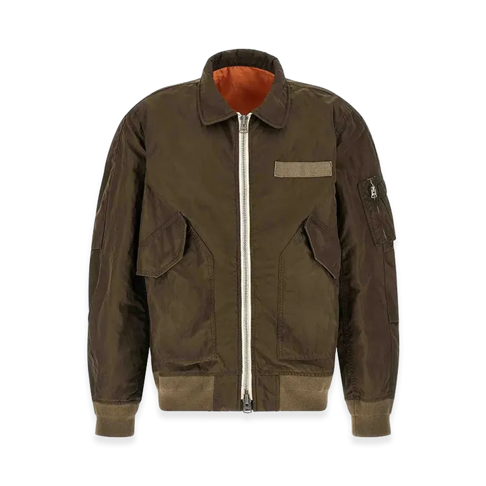 sacai Crumpled Nylon Jacket "Green"