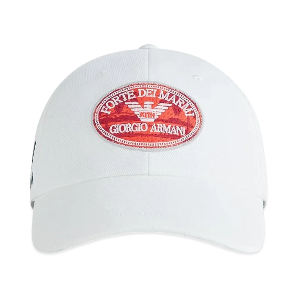 Kith x Giorgio Armani Forte dei Marmi Classic Cap "White"