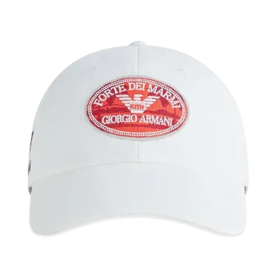 Kith x Giorgio Armani Forte dei Marmi Classic Cap "White"