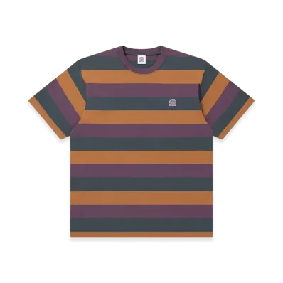 BlackEyePatch Small OG Border Striped Heavyweight Tee "Multi"