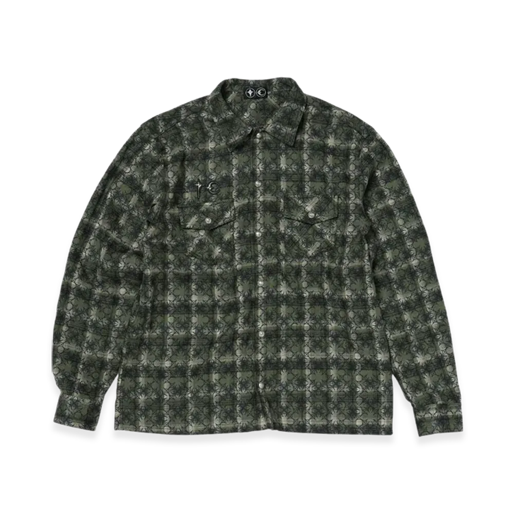 THUG CLUB TC All Over Pattern Shirt "Khaki"
