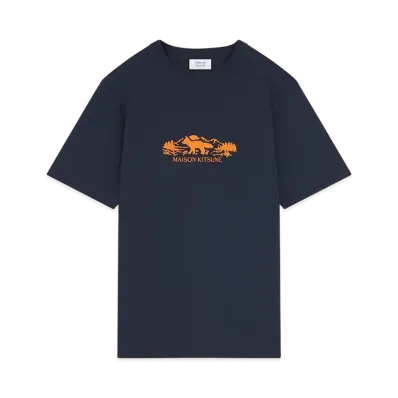 Maison Kitsune Outdoor Profile Fox Comfort T-Shirt "Navy"