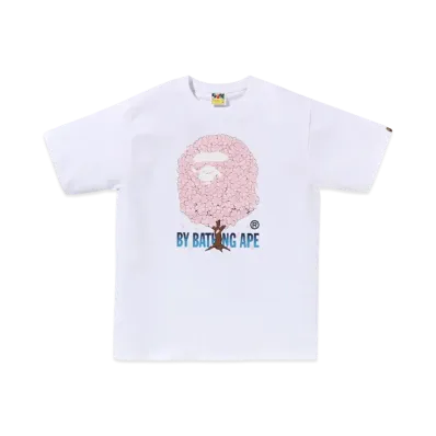 A BATHING APE Sakura By Bathing Ape Tee #1 "White"