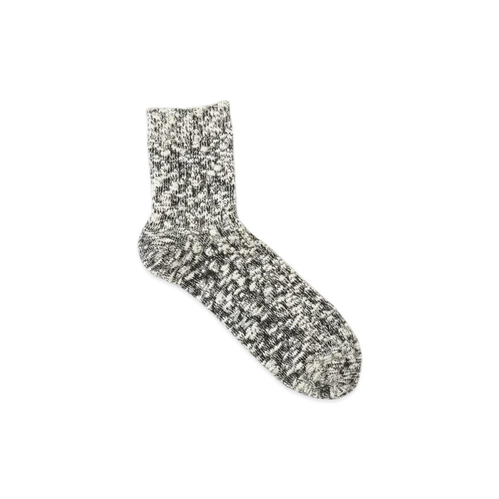 BEAMS Light Slub Socks "Black"