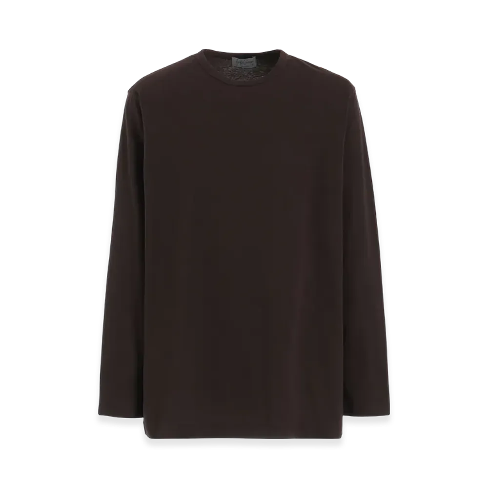 Yohji Yamamoto POUR HOMME Ultima Jersey Round Neck Long Sleeve "Charcoal"