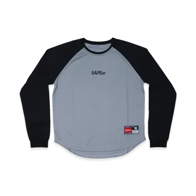 SAPEur Youth Basic Raglan L/S T-Shirt "Gray Black"