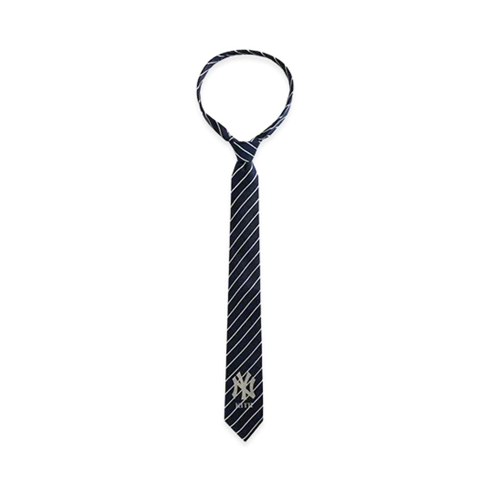 Kith x The New York Yankees Silk Pinstripe Tie "Nocturnal"