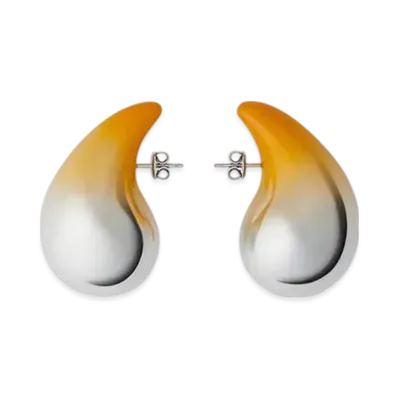 Bottega Veneta Large Drop Earrings "Mango"