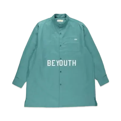 WIND AND SEA BYT (SEA) no collar long shirt "Green"