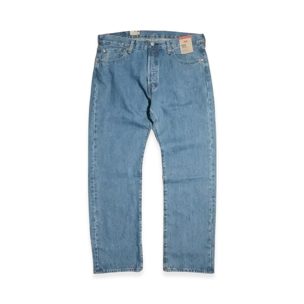 Levi's 501 Button-Fly Straight Jeans "Medium Stonewash"
