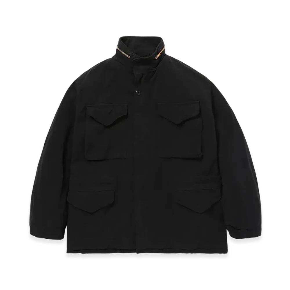 COMOLI 25AW Garment Dyed M65 Jacket "Black"