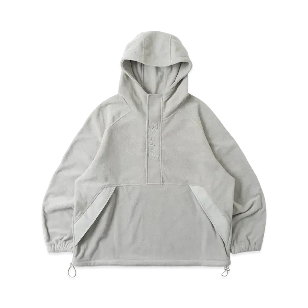 BLESS U Half-zip Fleece Parka "Gray"