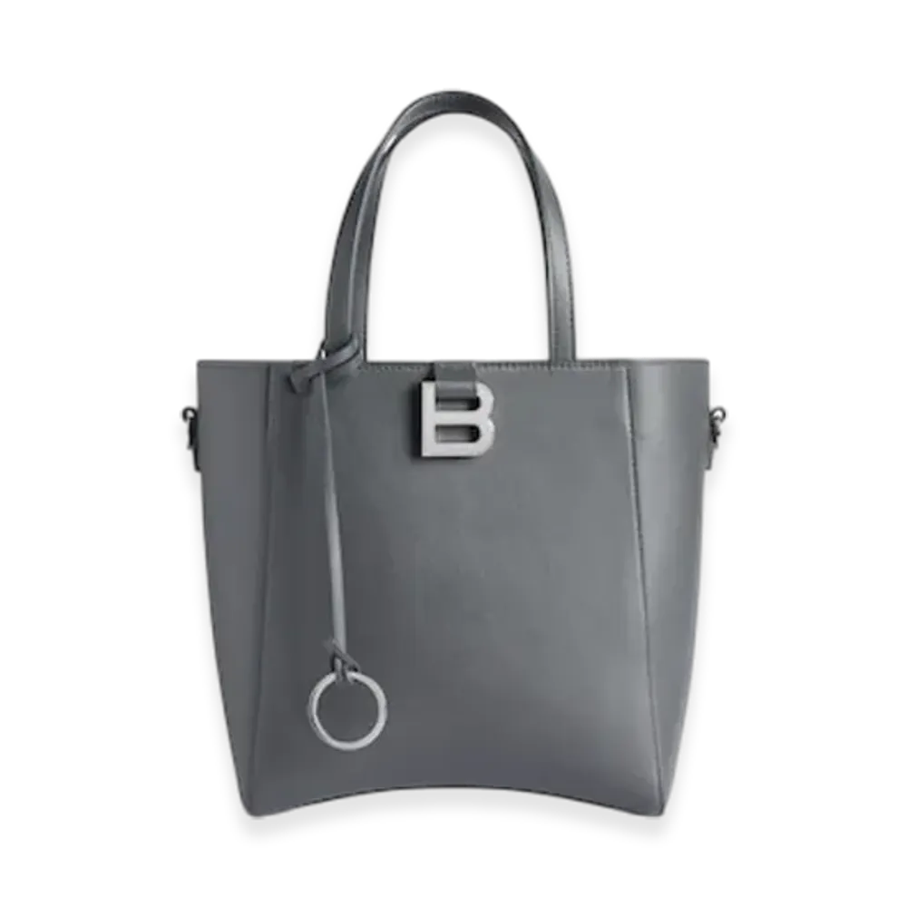 BALENCIAGA Hourglass Soft Tote Bag Small "Grey"