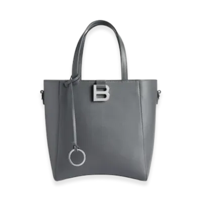 BALENCIAGA Hourglass Soft Tote Bag Small "Grey"