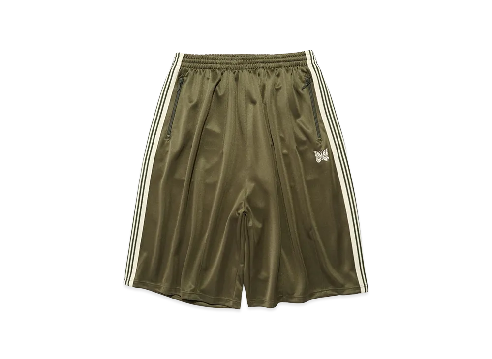 NEEDLES x STUDIOUS H.D Track Short Pant - Poly Smooth "Olive"