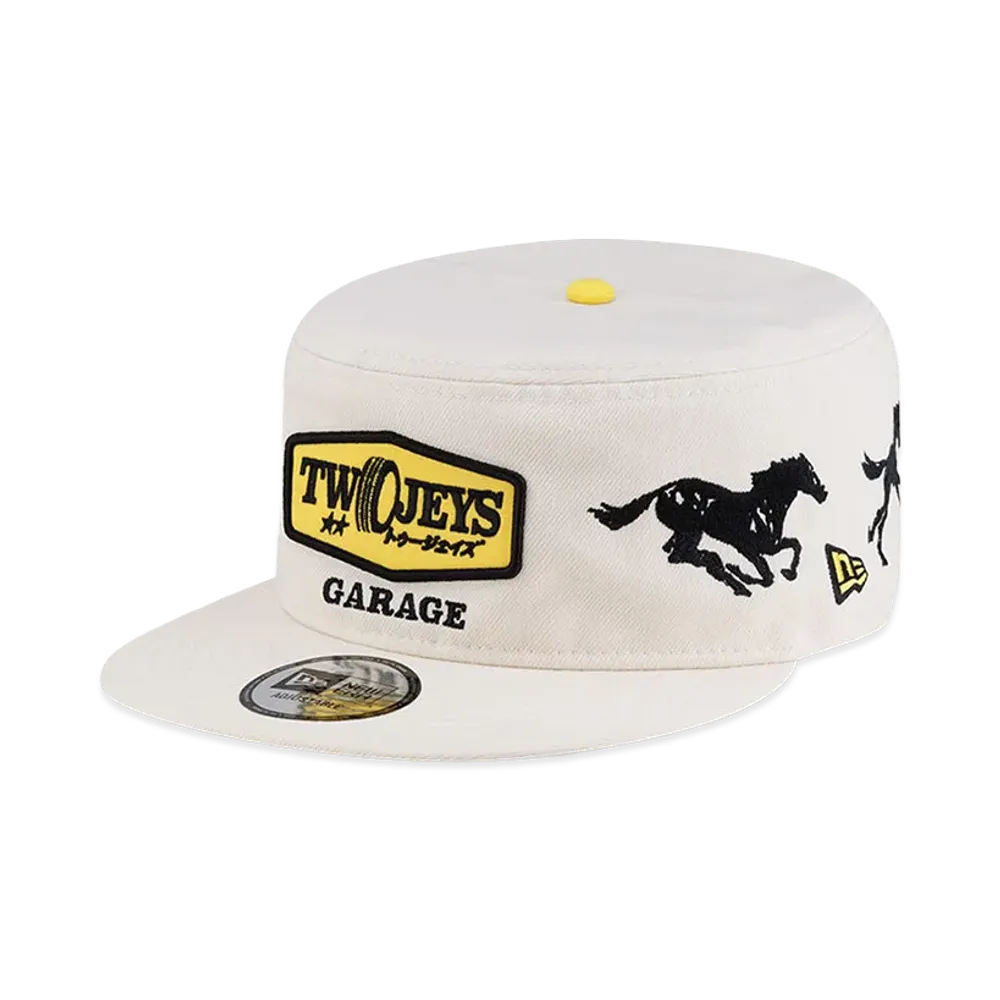 NEW ERA x Twojeys Pillbox Adjustable Allover "Stone"