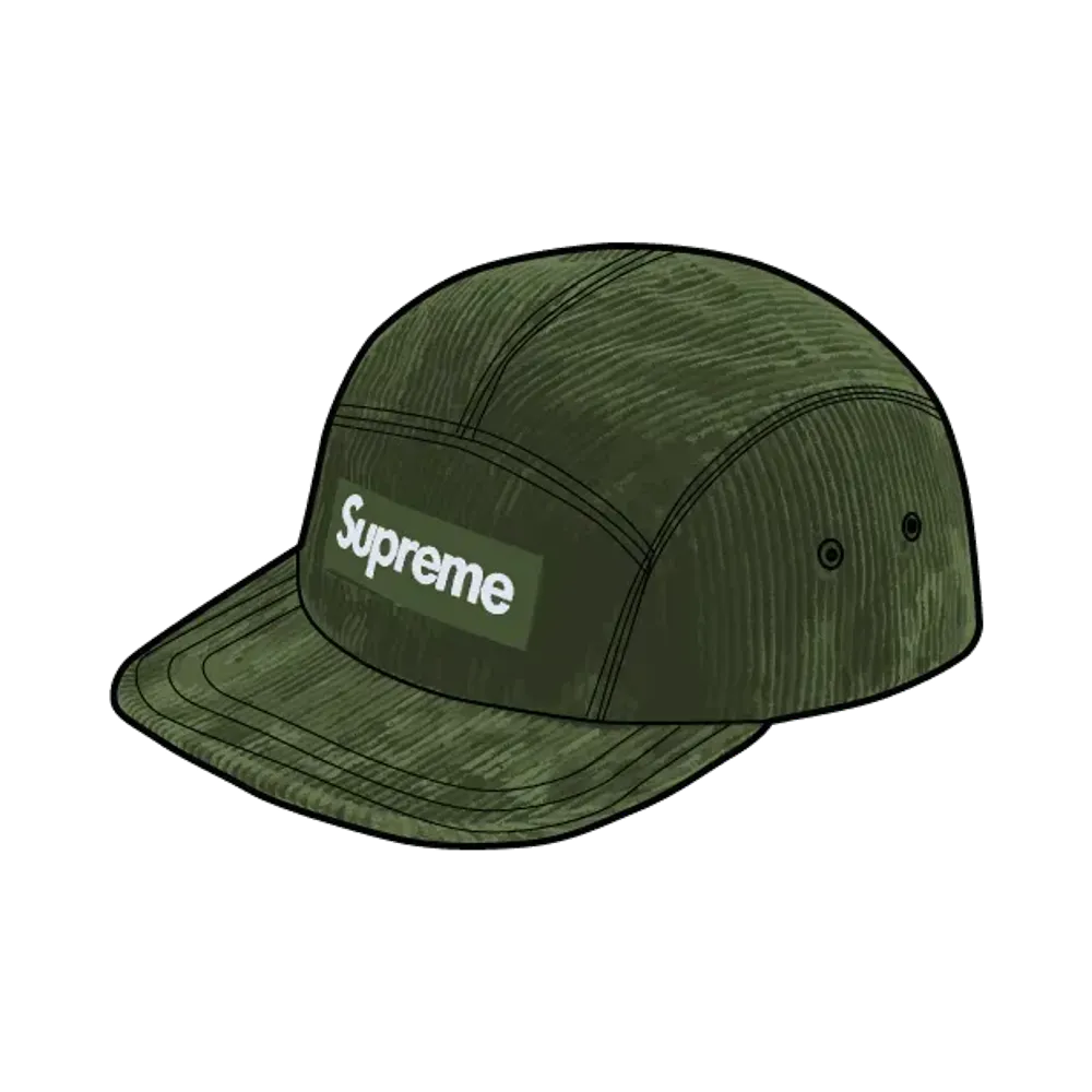 Supreme Corduroy Camp Cap "Olive"