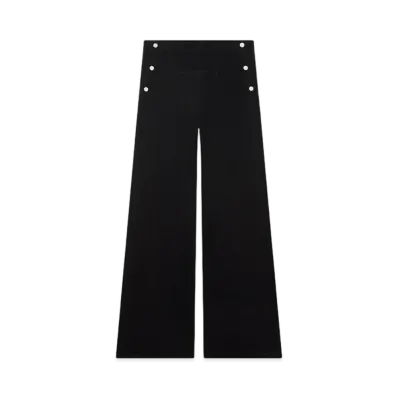 Courreges Single Front Pocket Denim Baggy Pants "Black"