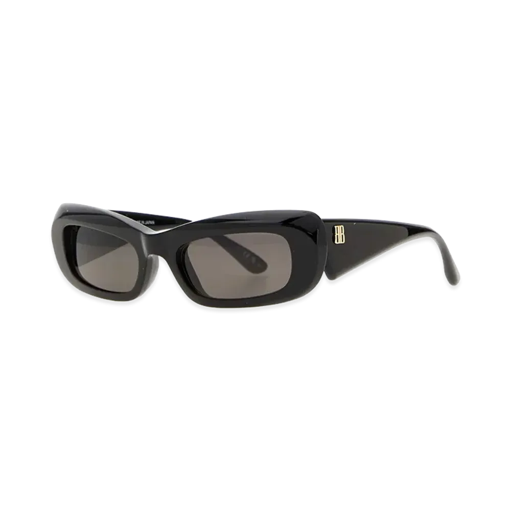 BALENCIAGA Women's Diva Rectangle Suglasses "Black"