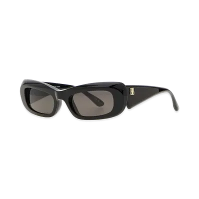 BALENCIAGA Women's Diva Rectangle Suglasses "Black"