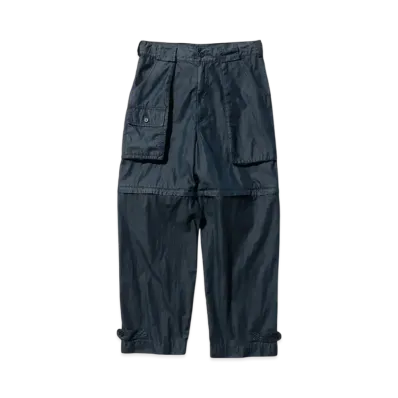 BEAMS Bush Pants ll CO/NY Garment Dye "Navy"