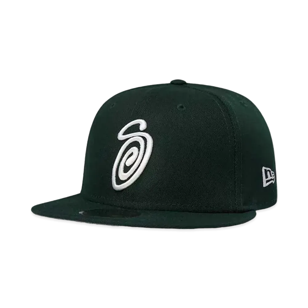Stussy CURLY S NEW ERA CAP "Green"